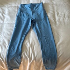 Lululemon Wonder Under Blue Leggings